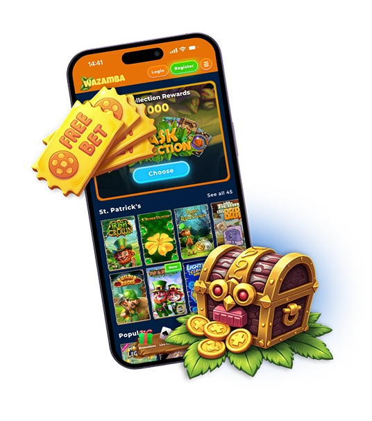 Zrzut ekranu aplikacji mobilnej Wazamba